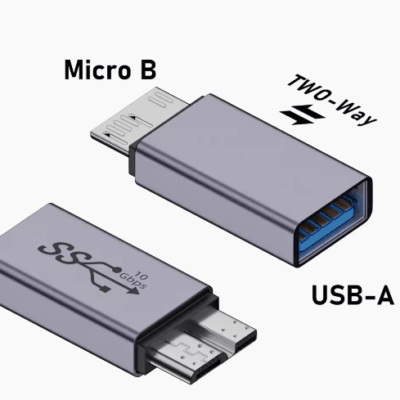 公 Micro-B 转 USB 3.1pc 适配器